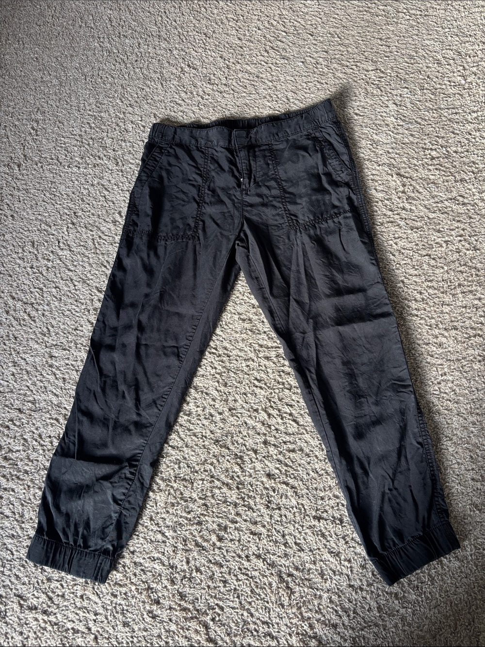 Woman’s Black Drawstring Jogger Pants